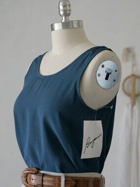 80's Deadstock Teal Tank Top/Made in the USA